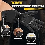 FREETOO Full-Finger Workout Gloves for Men, Padded Gym Gloves with Excellent Grip and Palm Protection - Image 2