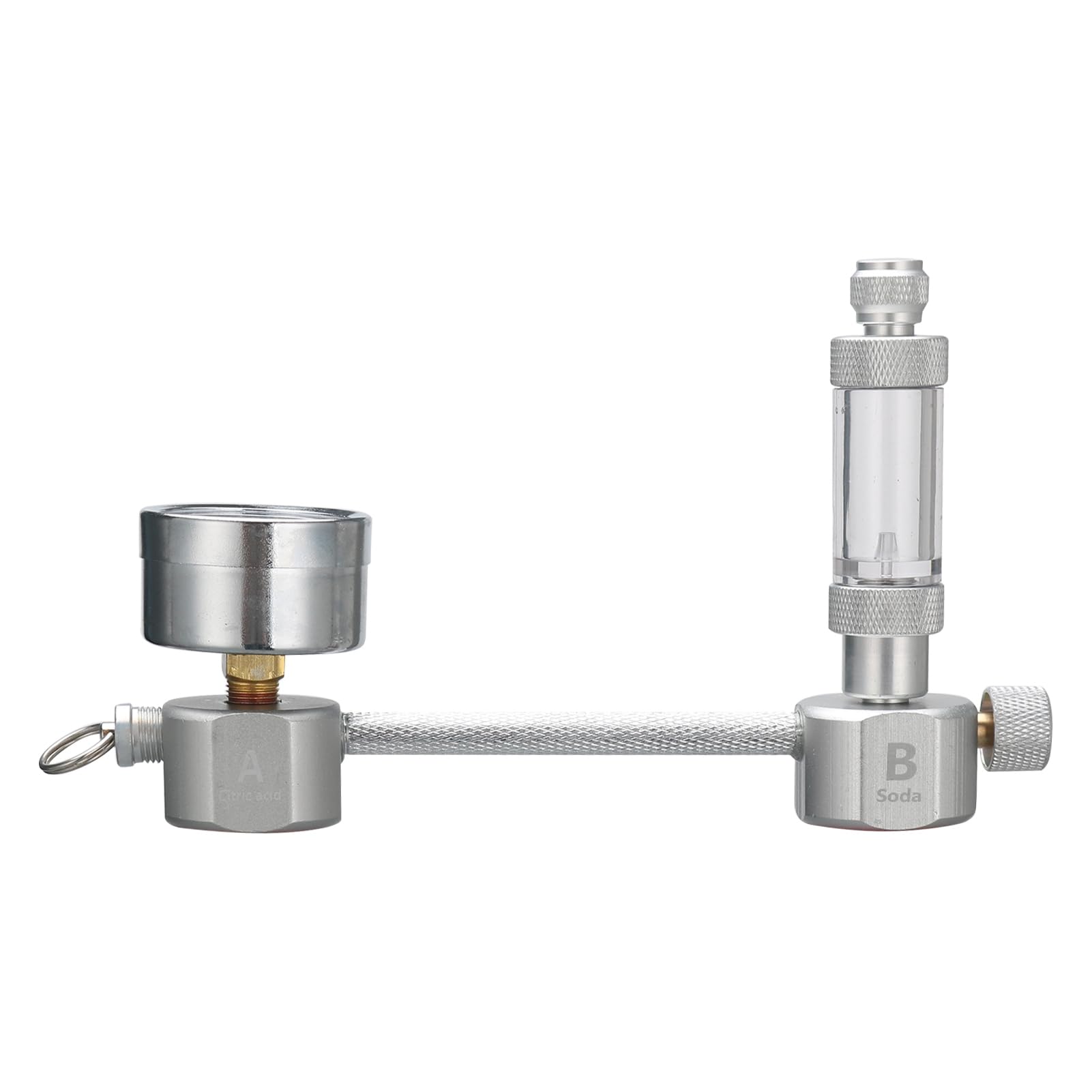 Kit CO2 per Acquario - Sistema Generatore Fai-da-Te, Reattore ad Anidride Carbonica per Piante, Contabollicine con Valvola di Ritegno