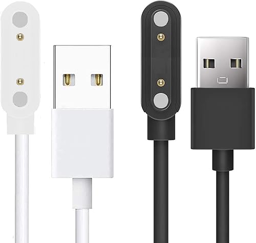 Compatible con COOSPO HW807 - Cargador de pulsera de frecuencia cardíaca, 2 pines, cargador magnético de repuesto USB, compatible con COOSPO