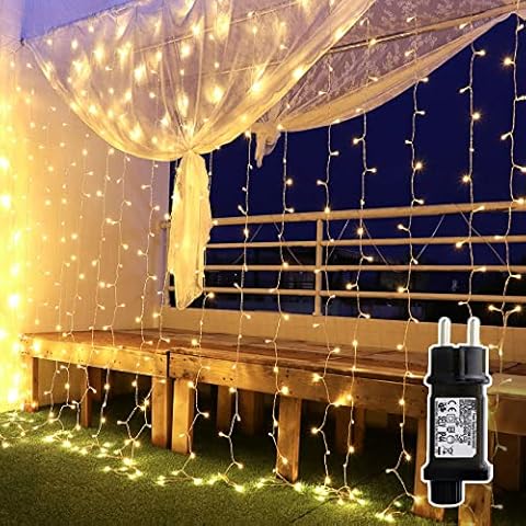 Cortina de Luces YMing 600 LED con 8 Modos Cover