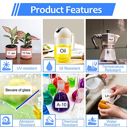 Superink 10 Pack Compatible For Brother Tz Tze231 Tze-231 Tz-231 Black On White Laminated Label Tape For Pt-D210 Pt-H100 Ptd400Ad Pt-P700 Ptd600 Pt-1230Pc P-Touch Label Maker 12Mm (1/2'')X 8M (26.2Ft) #TOP3