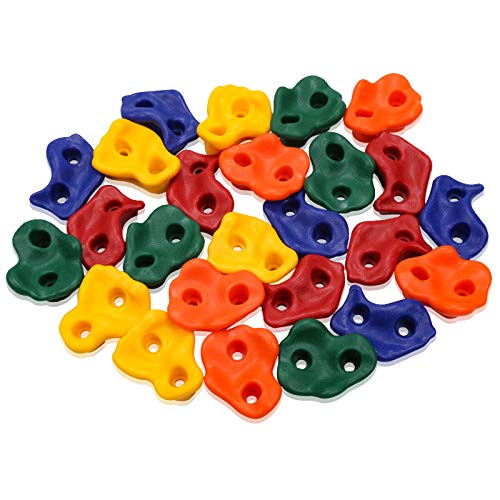 25 Stück Klettergriffe Set Für Kinder - Bunte Klettersteine Indoor & Outdoor Bis 100kg Belastung