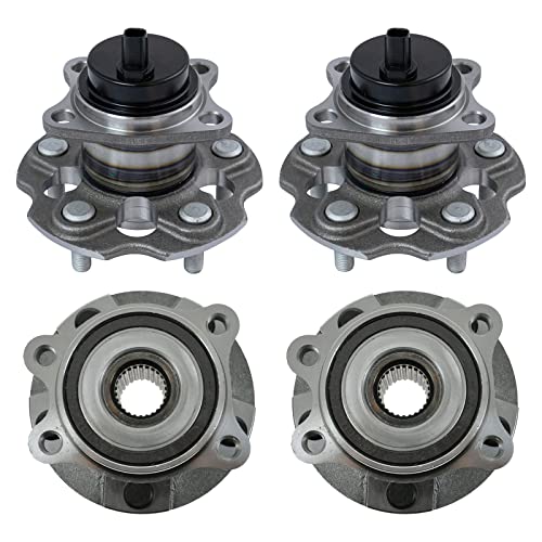 Image of TRQ 2 Piece Wheel Bearing & Hub Assembly Set Compatible with 2012-2017 Toyota Prius V