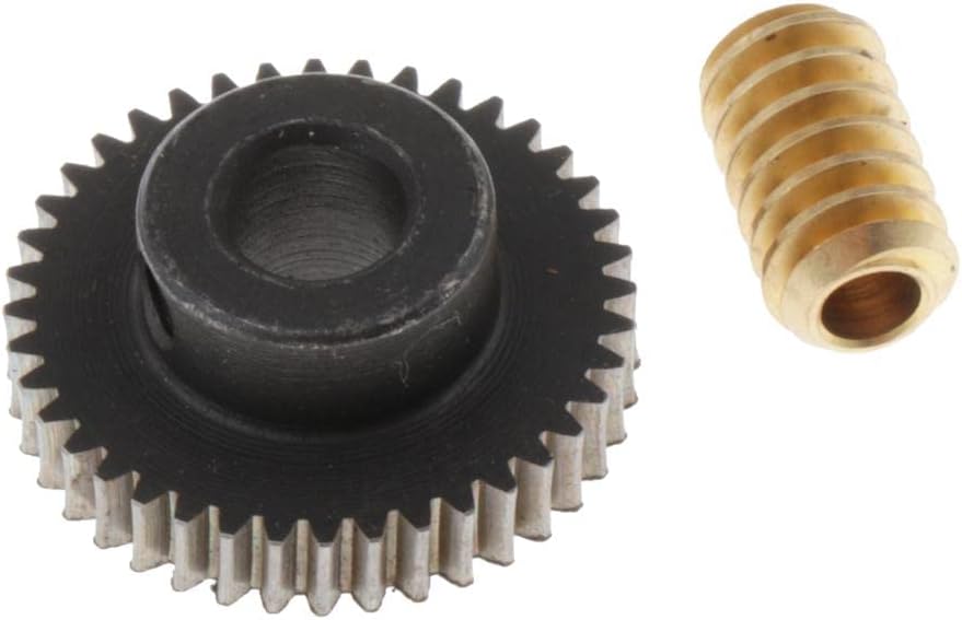 CALANDIS™ 0.5 Modulus Steel Worm Gear Wheel 40 Tooth + Brass Gear Shaft Set | Automation, Motors & Drives | Electric Motors | General Purpose Motors