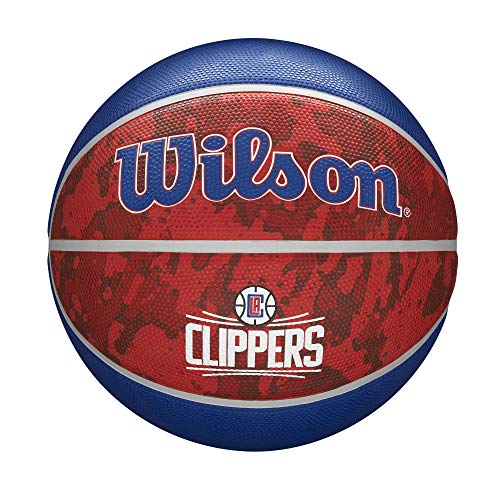 Image of WILSON NBA Team Tiedye Basketball - Size 7-29.5 inch, Los Angeles Clippers