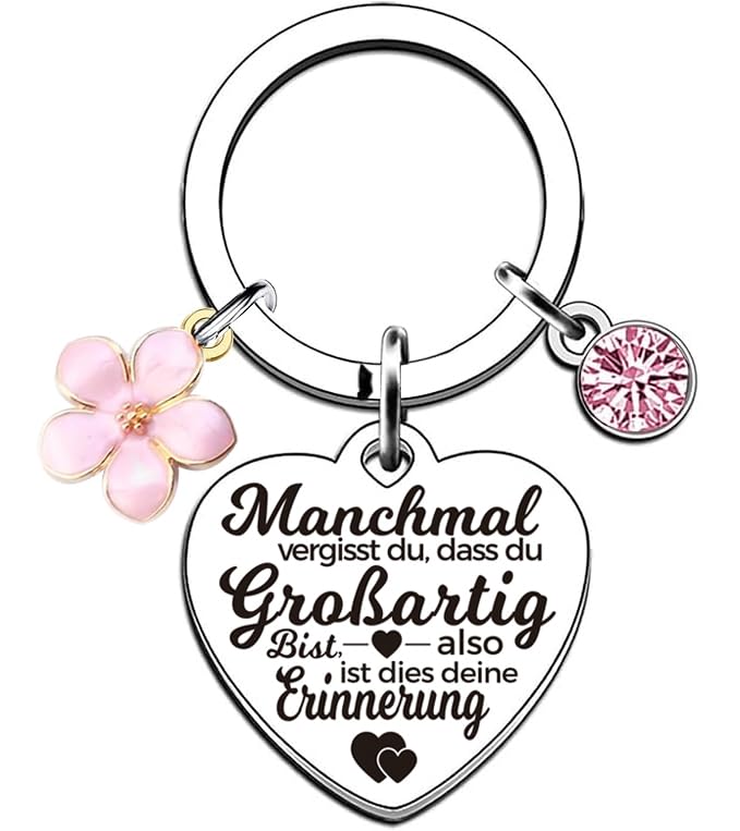 Allpeak Schlüsselanhänger Für Frauen - Motivationsgeschenk Mit Gravur Für Adventskalender & Weihnachten