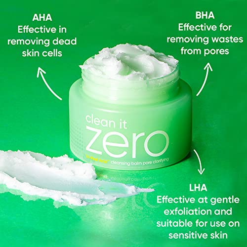 Banila Co Clean It Zero Pore Clarifying Cleansing Balm Makeup Remover, Balm To Oil, Double Cleanse, Acne Face Wash,100Ml #TOP1