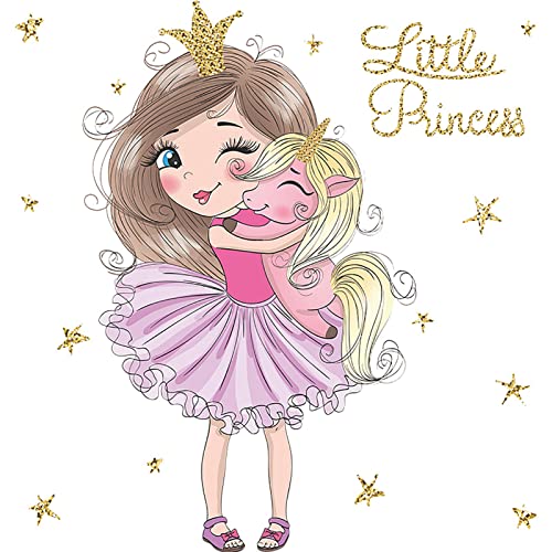 Vinilo decorativo Princesa para habitación de niñas miniatura 1