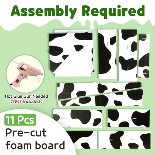 Image of Imprsv Cow Birthday Party Decorations, 3ft Marquee Numbers 4 Light Up Decor