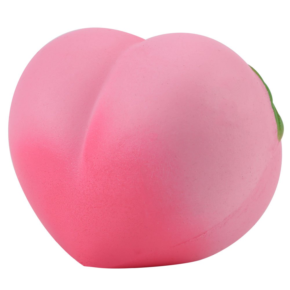 Hongzer Peach Squishy Toy, Scented Peach Fruit Squishy Slow Rising Soft Kids Toy Stress Relieve Gift, Squishy Fruit Stress Toys