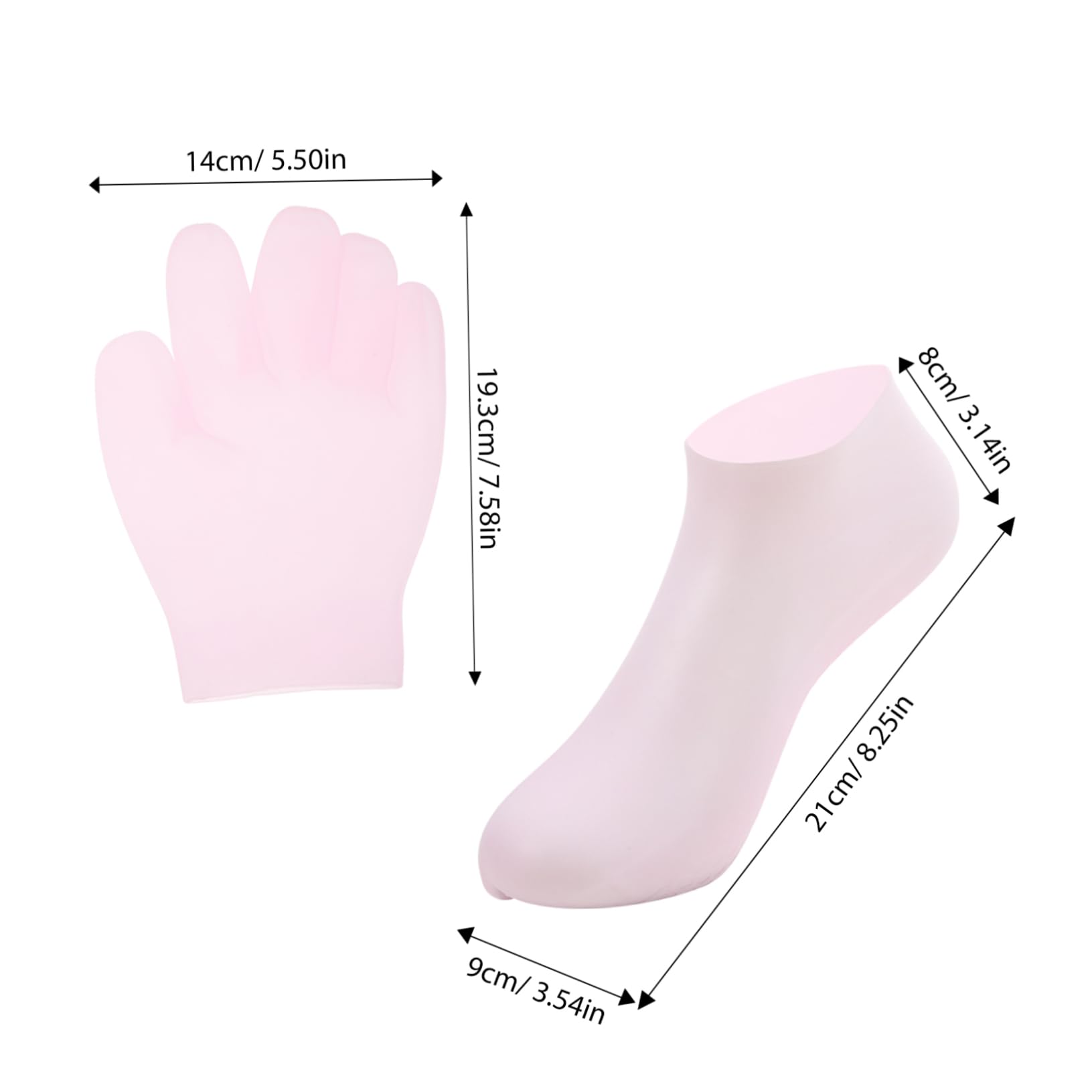 Ipetboom Moisturizing Gloves and Socks Set Antislip Feature for Home Office Travel Use