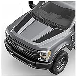 BENINI DESIGN STUDIO Blackout Hood Racing Stripes Vinyl Graphics Kit Decals Stickers - Compatible with Ford F-250 Compatible with Ford F-350 Super Duty 2017-2025 (Matte Black)