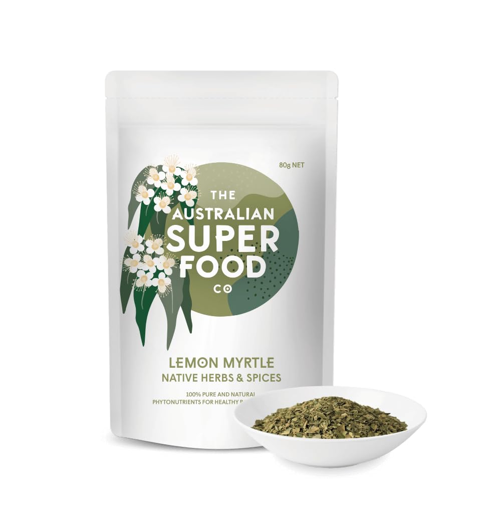 The Australian Superfood Co Ground Lemon Myrtle- Purest Source World’s Richest Natural Source of Health Nourishment - Pack of 20 Gram