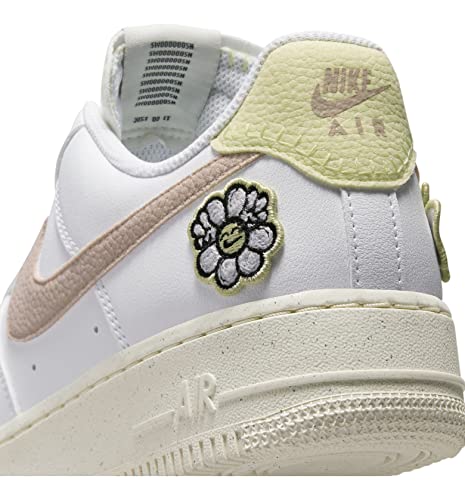 Nike Women's Air Force 1 '07 Next Nature Shoes, White/Boarder Blue/Citron Tint/Pink Oxford, 9.5 #TOP4