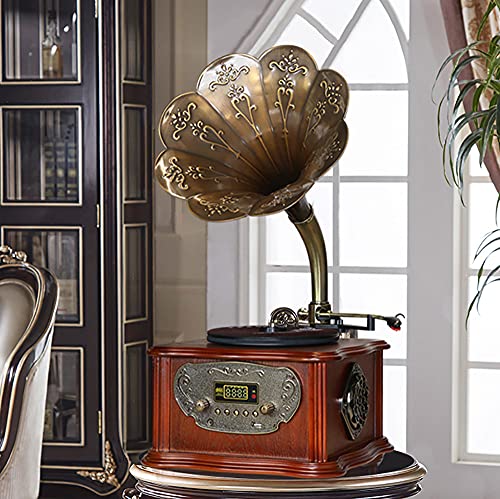 ASDNN Platine Vinyle Tout en Un phonographe Vintage, Tourne-Disque rétro, Gramophone nostalgique, pour LP avec Corne de… - Les Beatles, Paul McCartney, John Lennon, RIngo Starr, George Harrison ASDNN Platine Vinyle Tout en Un phonographe Vintage, Tourne-Disque rétro, Gramophone nostalgique, pour LP avec Corne de… – Image 8