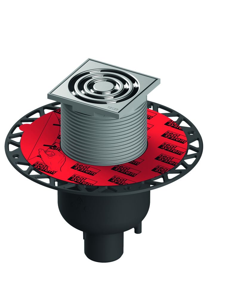TECEdrainpoint S 130 Ablaufset, senkrecht, mit Seal System UNIVERSALflansch, 3601300