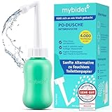 MyBidet Po Dusche Intimdusche – spart 4000 Feuchttücher | 0% Chemie 100% Wasser, Für zu Hause & unterwegs, ohne Batterien & Anschlüsse, nachhaltig