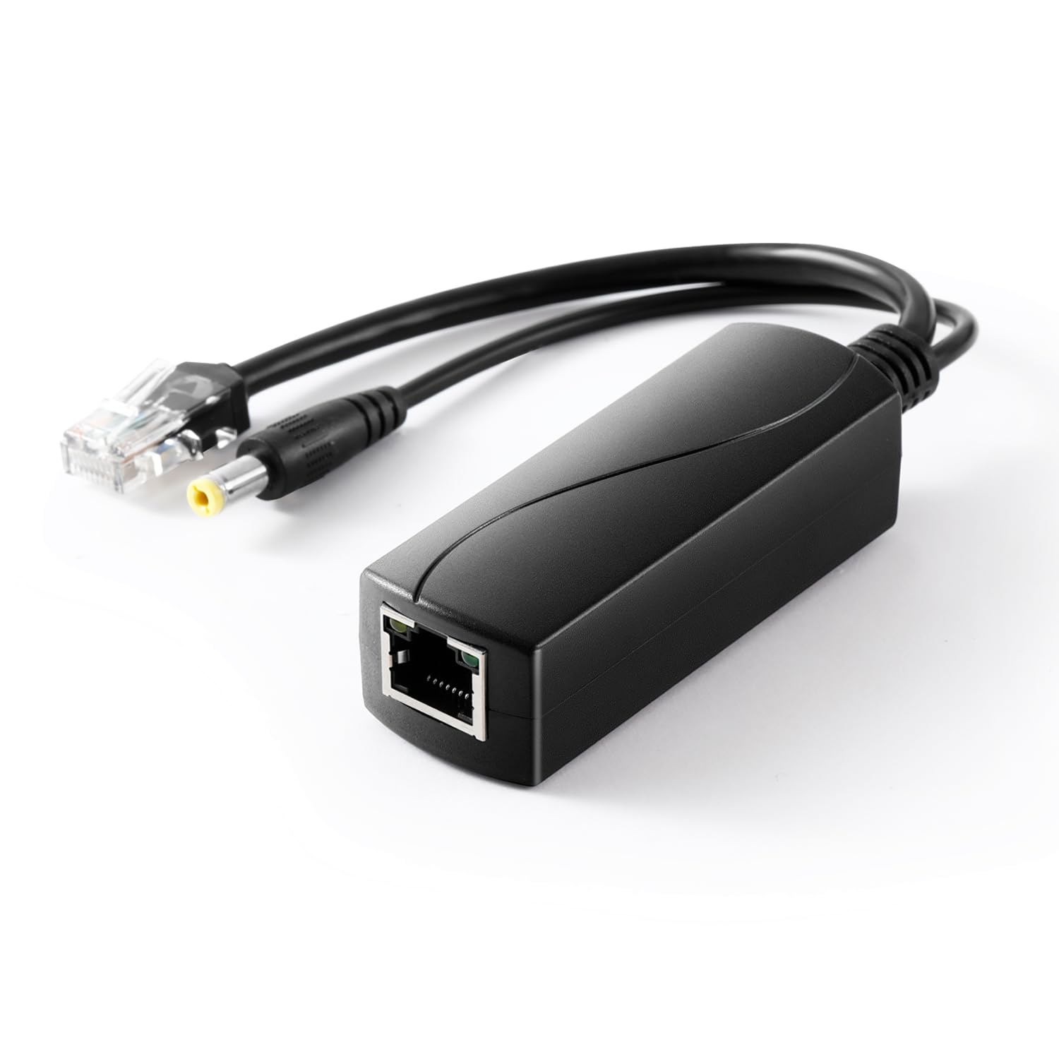 REVODATA 2.5G PoE Splitter 12V/2A, DC 5.5 * 2.1mm Plug, 48V PoE to DC 12V/2A 24W Output, 2.5Gbps Ethernet Comply IEEE802.3af/at, Plug and Play for IP