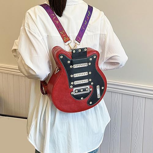 Mochila con forma de guitarra ligera para evitar cargas pesadas con estilo 3