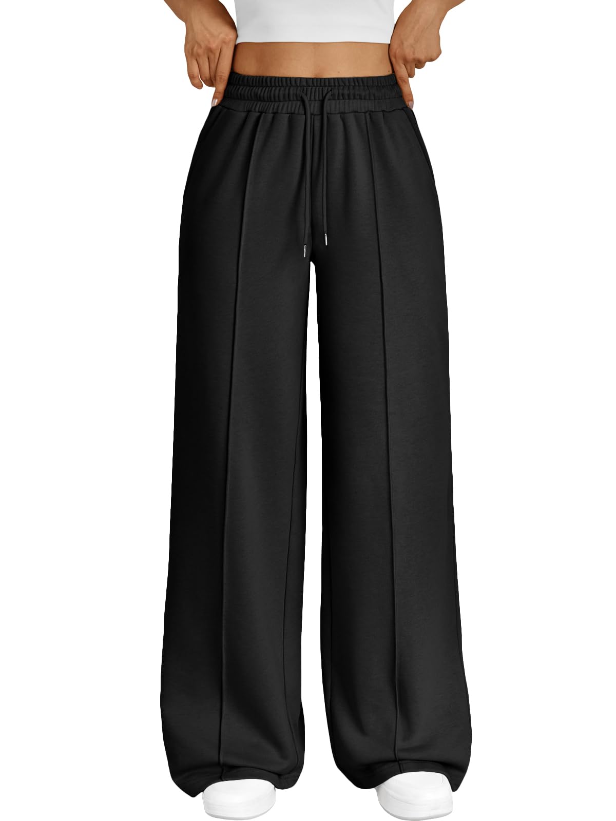 Trendy Queen Womens Wide Leg Sweatpants Baggy Loose Fall Barrel Casual Lounge Athletic Pants Comfy Teen Girl Cute