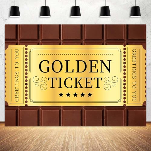 Fondo Fotográfico 7X7ft Golden Ticket para fotografía miniatura 5