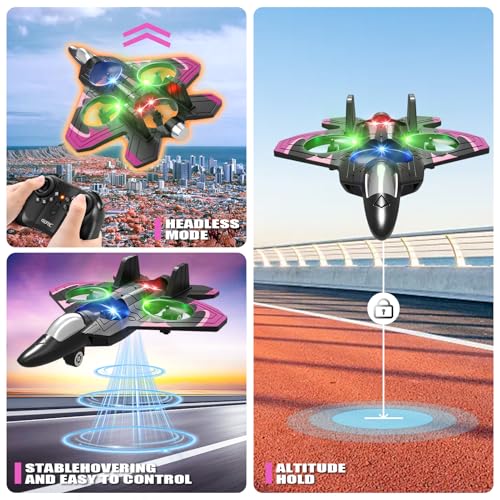 Image of 4DRC RC Aeroplane Toy for Children Beginners Remote Control Aircraft RC Aeroplane Toy Gifts for 8-12 Year Old Boys Toy Birthday Gifts Controllable Planes Aircraft Toy for Him