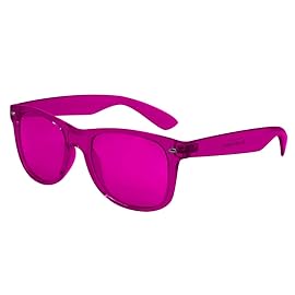 Magenta Color Therapy Glasses for Chakra Healing, Chromotherapy, and Mood