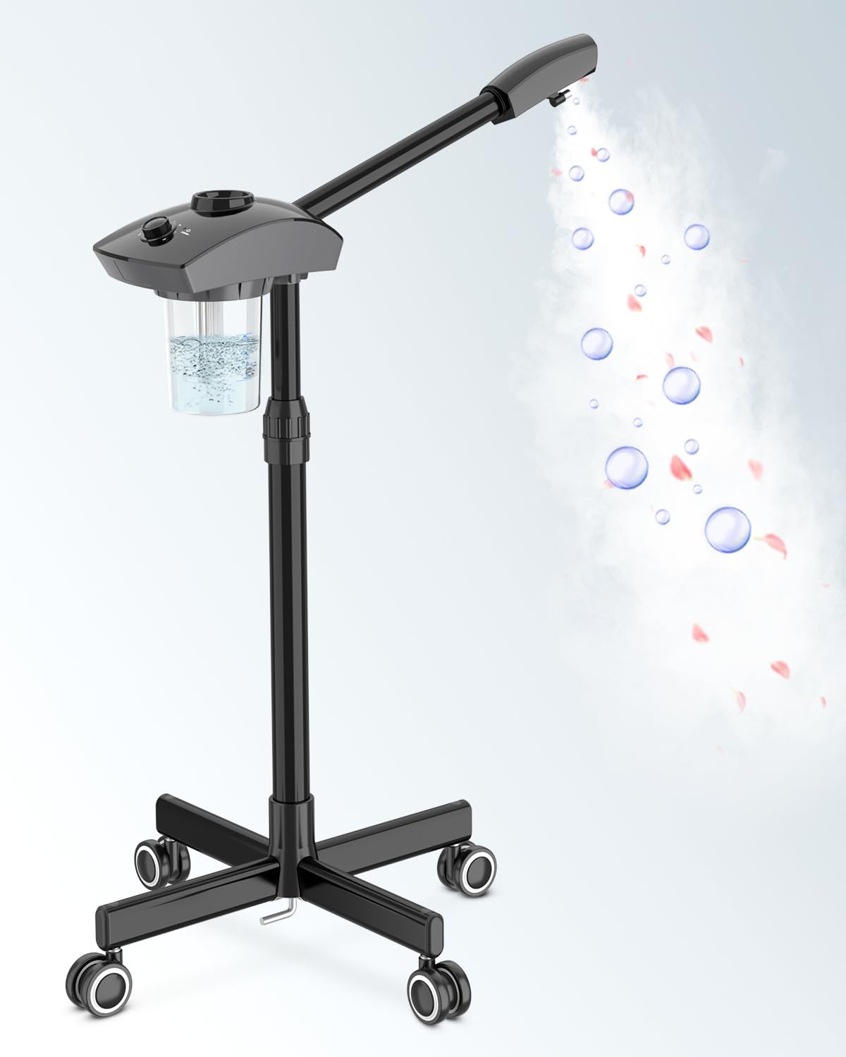 Kingsteam Professional Ozone Nano-Ionic Facial Steamer | Deep Cleansing Hydrating | Salon Home Spa Face Steamer | Pore Cleanser | 60-Min Timer | 360° Swivel | Esthetician Favorite Tool, Black Kingsteam Professional Ozone Nano-Ionic Facial Steamer | Deep Cleansing Hydrating | Salon Home Spa Face Steamer | Pore Cleanser | 60-Min Timer | 360° Swivel | Esthetician Favorite Tool, Black