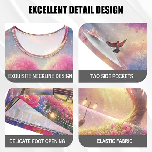 Heart Tree Park Valentines Pajama Set Short Sleeve Pajamas Shorts Sets Cotton PJS 2 Piece Clothes Set 5Y4