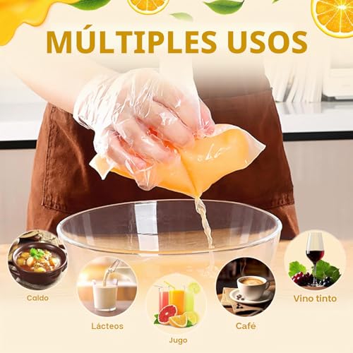 Miniatura 4 de Quelcc 8 Piezas Bolsas De Leche De Nueces, 20 X 30 Cm Bolsa De Colador Reutilizable, Filtro Leche Vegetal De Nailon, Filtro De Alimentos, Para Queso, Zumo De Frutas, Café, Zumo De Verduras, Té