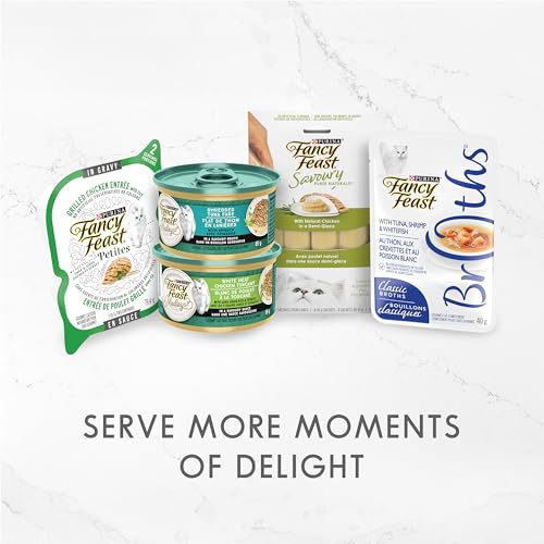 Fancy Feast Wet Cat Food, Chicken Feast Variety Pack 3 Flavours - 85 g (24 Pack) image 1