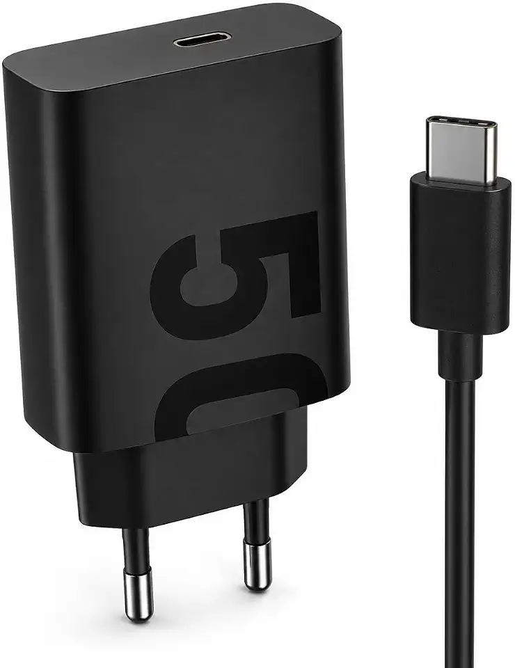 Carregador Turbo 50W USB C Power Delivery Carregamento Rápido Fonte com Cabo Tipo C Bivolt para Celular Tablet Notebook Alta Potência Portátil Seguro Carregador USB C Rápido Super Premium