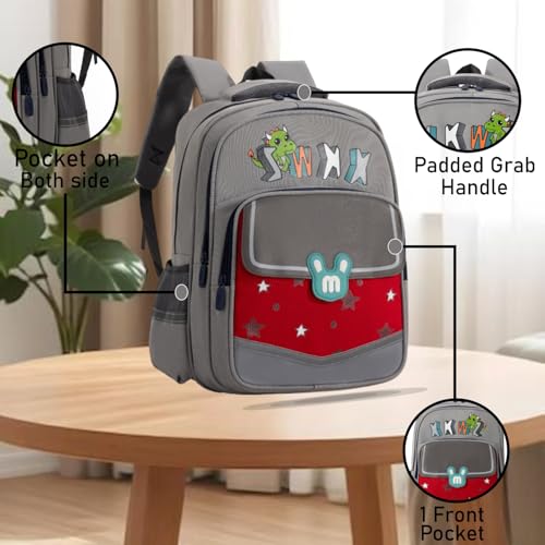 Image of Tinytot 22 Litre 17-Inch Waterproof Large School Bag for Boys & Girls, Kids School Bag, School Backpack for Girls and Boys, for Kids, Ideal for Children