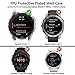 Suoman 4-Pack for Garmin Fenix 7X 51mm Case, [Scratch Resistant] 9H Tempered Glass Screen Protector+ All-Round Tup Protective Cover Bumper -Clear