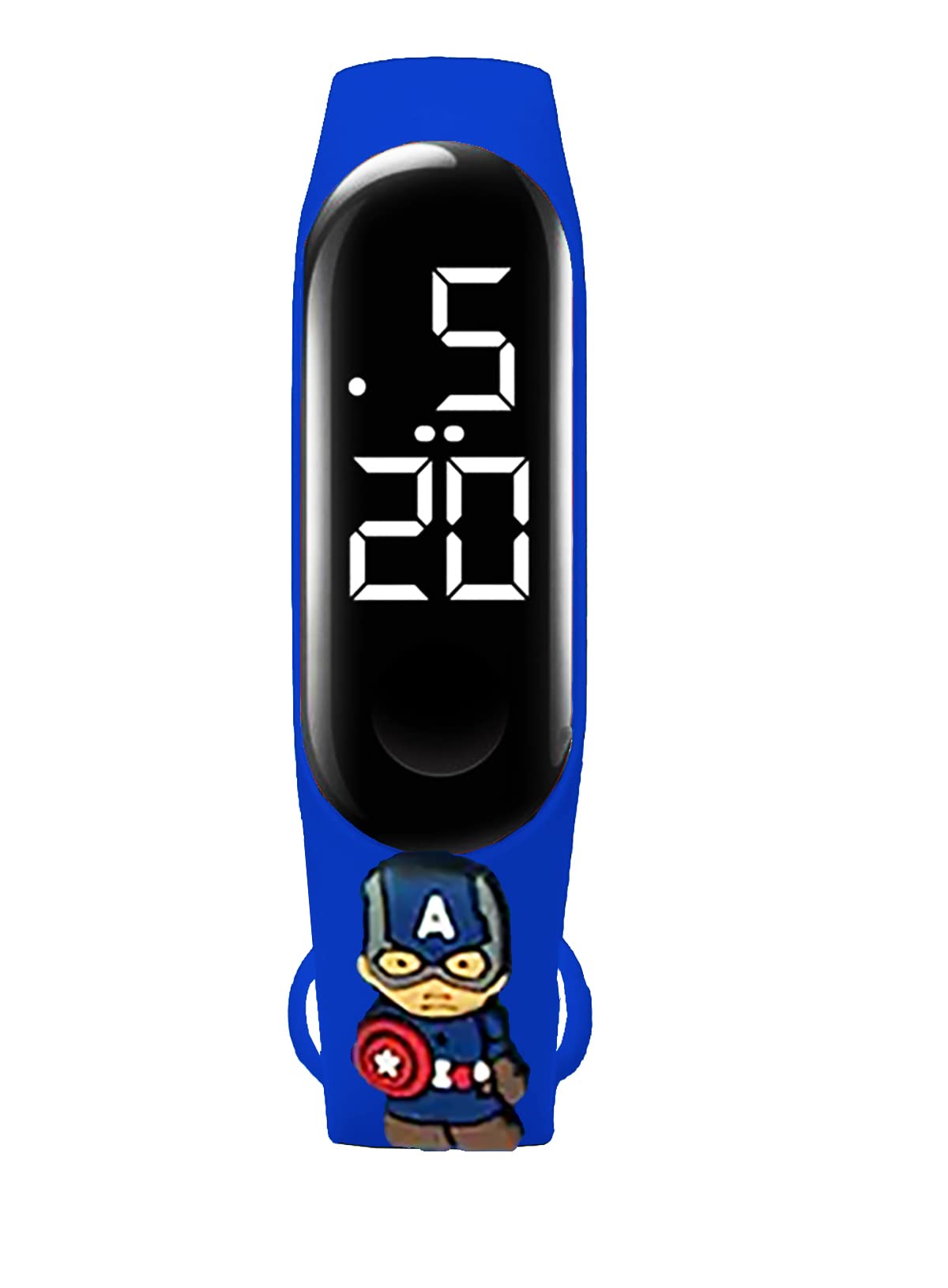 Time Up Digital Dial Waterproof Superhero Character Watch for Kids Boys & Girls (Age: 5-13 Years)-M5S-X (CAPTAIN NAVY) (B09MQXW1B3) Amazon Price History, Amazon Price Tracker
