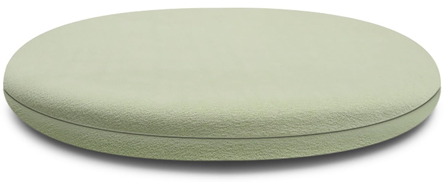 Moismk Matcha Green Round Chair Cushion 40/35/45Cm Seat Cushion Memory Foam Anti-Slip Soft Round Stool Cushion Chair Pad(,Diameter: 40Cm)