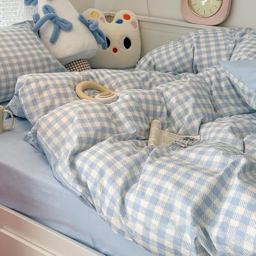 Housse de couette 220x240 bleu azur pour s'endormir sereinement dans un nid de douceur douce