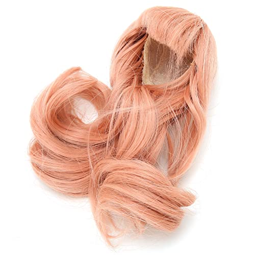 Phefop Lange Lockige Puppe-Perücke, Hochtemperatur-Kunsthaar-Puppenperücke mit...