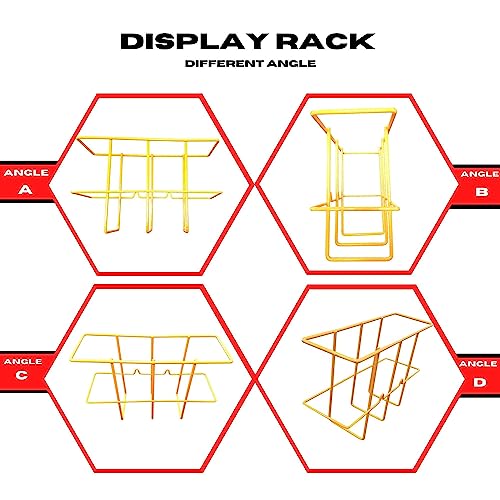Performore 2 Pack Binder Display Rack, SDS/MSDS Wire Wall Mount Rack with Mounting Hardware, Bright Yellow Wire-Coated by Performore - Image 2