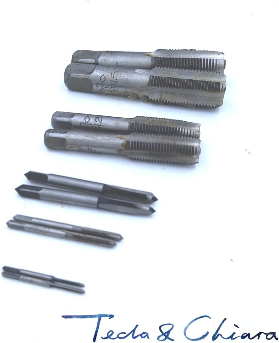 M3 M4 M5x0.35mm 0.5mm 0.7mm 0.8mm Taper And Plug Metric Tap Pitch For Mold Machiningx0.35 0.5 0.7 0.8 - (Thread Dia: M3x0.35mm/ Pitch: 20Sets)