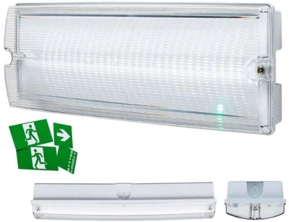 Knightsbridge White 230V Ip65 4W Led Emergency Bulkhead, 4 W,