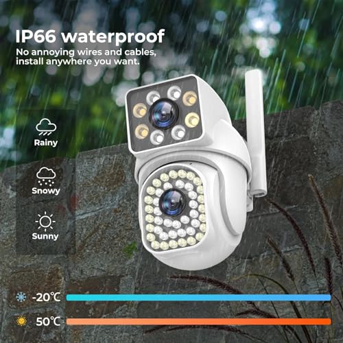 Cámara de vigilancia para exteriores impermeable con conexión IP wifi 7