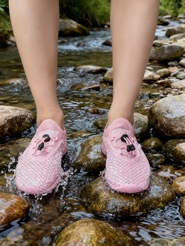 Image of DOUSSPRT Water Shoes for Kids Boys Girls Quick Dry Beach Sports Swim Pool Aqua Shoes for Toddler /Little Kid /Big Kid