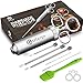 Ofargo Stainless Steel Meat Injector Syringe with 3 Marinade Injector Needles for BBQ Grill Smoker, 2-oz Large Capacity, Including Paper User Manual, Recipe E-Book (Download PDF)