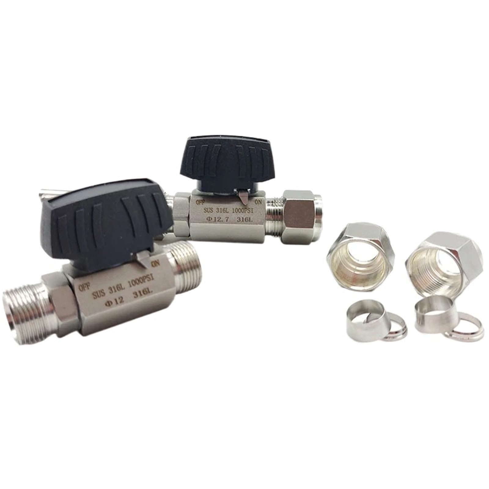 Robinet à boisseau sphérique inox 16mm pour circuit hydraulique et air comprimé