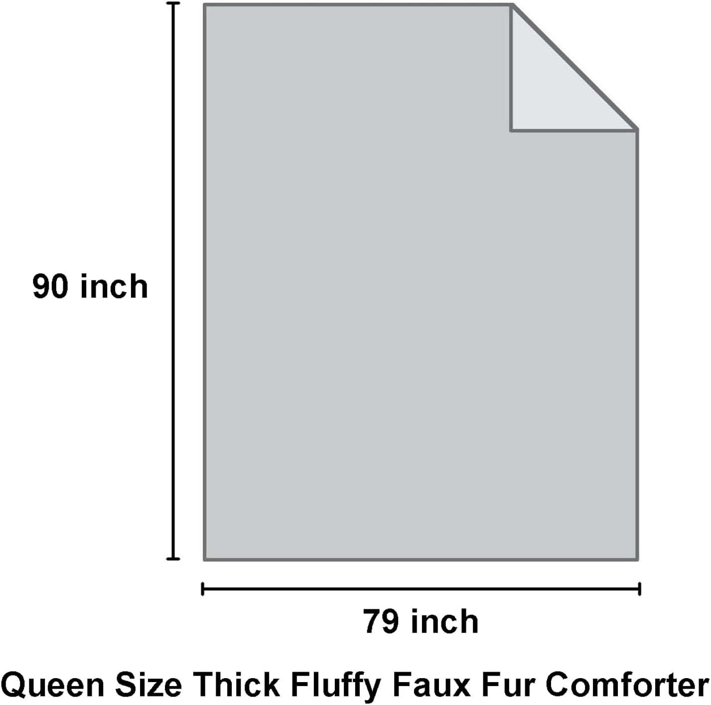 AETVRNI Luxury Thick Fluffy Faux Fur Comforter, Large Heavy Warm Winter Comforter Set, Ultra Soft Casual All Season Plush Shaggy Bedding 1 Piece,Yellow,Queen - Image 9