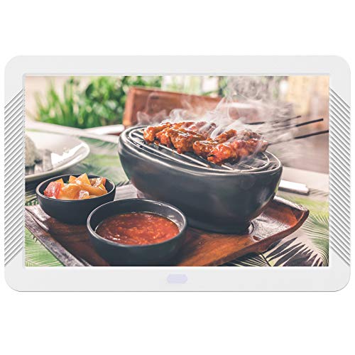 Marco Digital 8 Pulgadas Pantalla LED IPS Full HD Resolución 1920 * 1080 Marco de Fotos Digital MELCAM con Control...