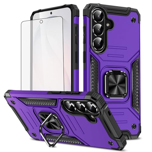 Coque Samsung Galaxy S26 5G Asuwish avec verre trempé et anneau de support mince SM-S942U