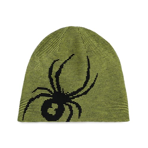 Bonnet réversible Spyder Insecte jaune acide taille M/L pour garçon