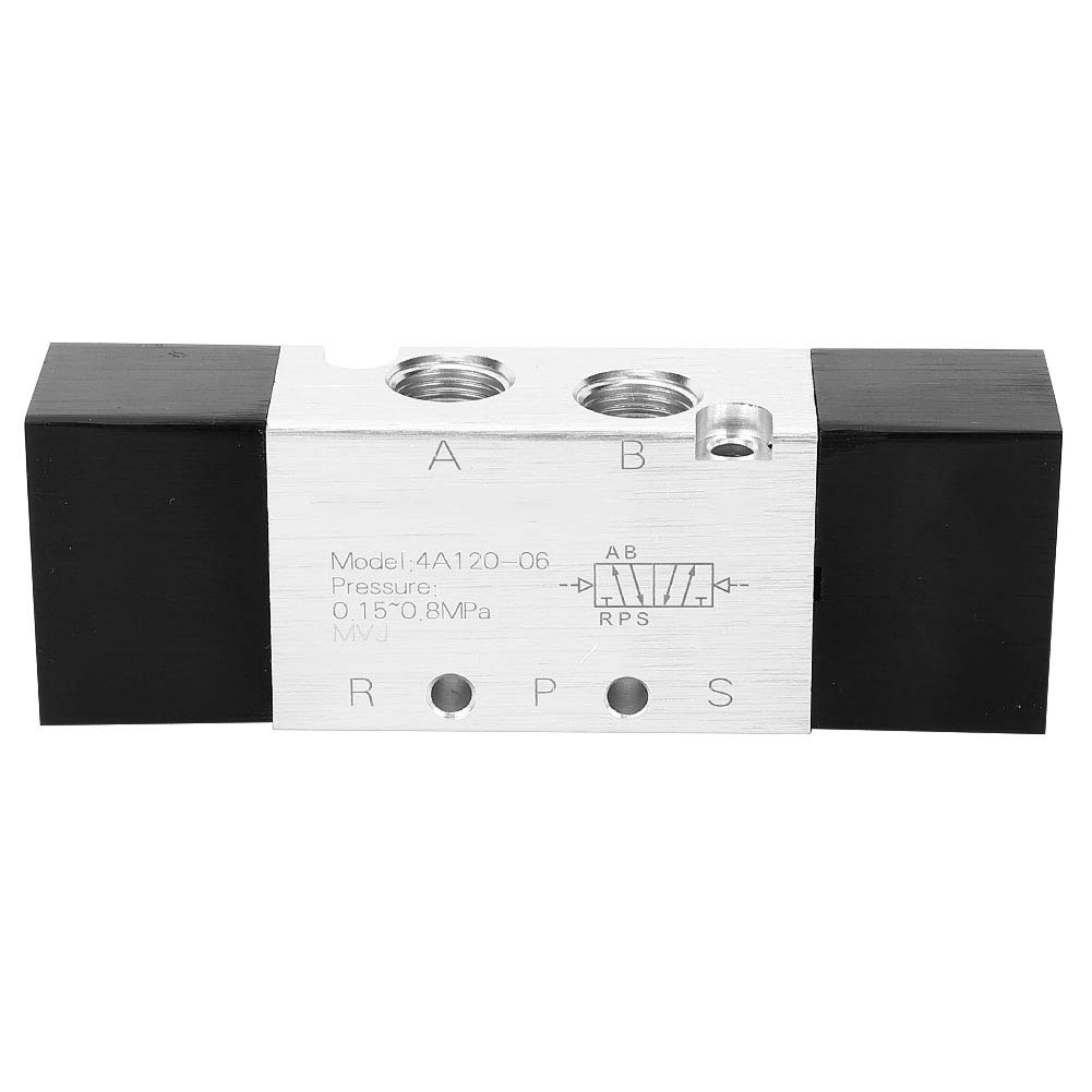 5 Way 2 Position Pneumatic Control Mechanical Valve, 4A120-06 Pneumatic Air Valve?Inlet/Outlet/Exhaust PT1/8in-image-18